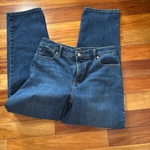 BR Classic Straight Leg Hugh Waist Blue Denim Jeans